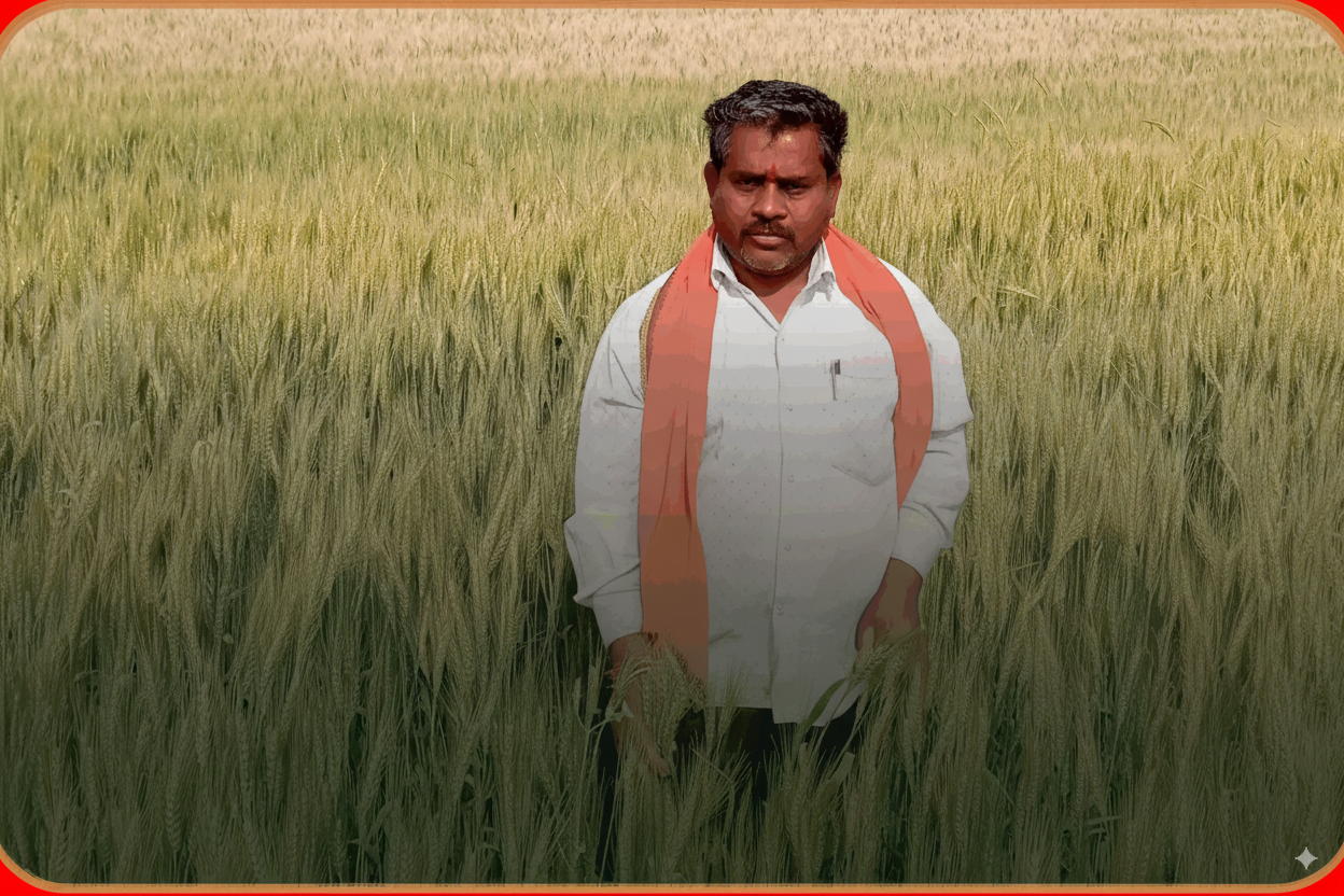 Portrait of Nandaramji, farmer and GLS Champion
